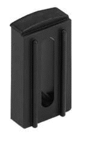 [32101] Espaciador para bracket 301-302, altura 76mm, ancho 41mm, interior 43mm