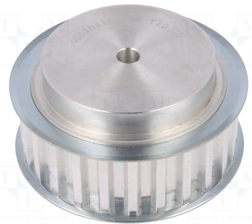 [P22 T10 25] Polea P22 T10 25 en aluminio, CT inoxidable 304, CM y BP