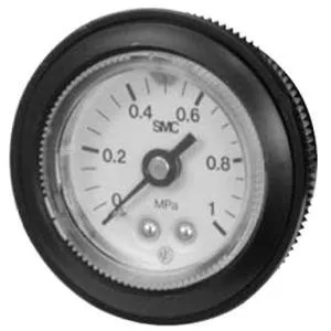 Manómetro de 46mm montaje en tablero, puerto trasero de 1/8" PSI/MPa